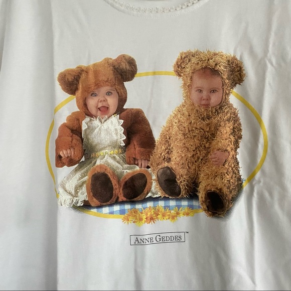 Anne Geddes VINTAGE 90s 100% cotton sleep shirt, teddy bears BRAND NEW - Picture 2 of 6